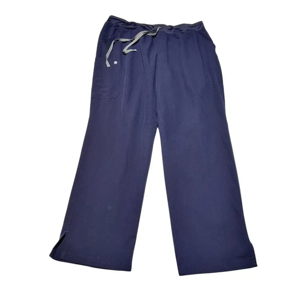 Figs Mens 3XLT‎ Blue Straight Leg Technical Collection Pockets Pants FLAW
